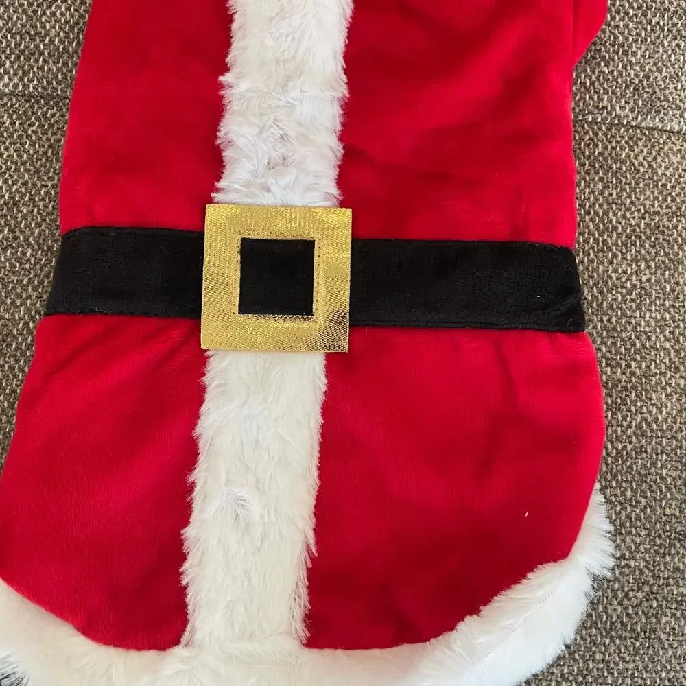 Pet Shoppe Santa outfit puppy dog XS small hooded fits 12-19 Lbs new Christmas